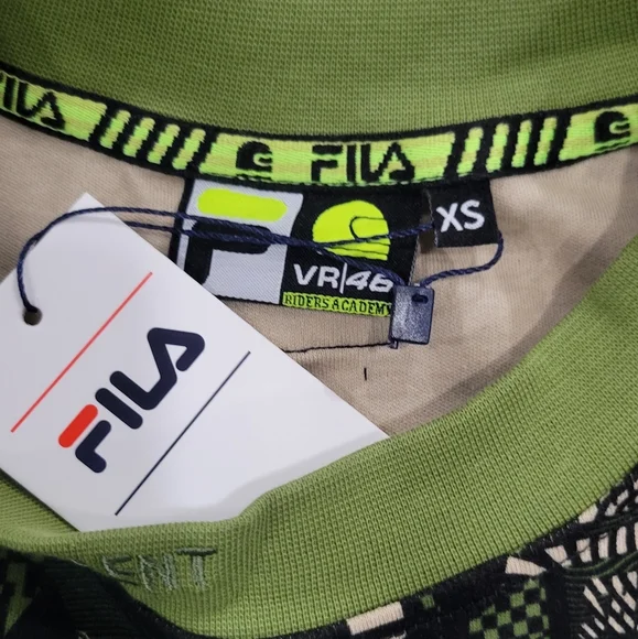 Fila VR46 Oversized Riders Academy Graphic Green T-Shirt Size XS - Picture 7 of 12